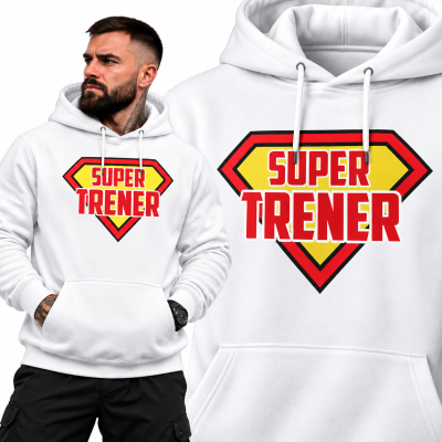 BLUZA Z KAPTUREM NA SIŁOWNIĘ SUPER TRENER